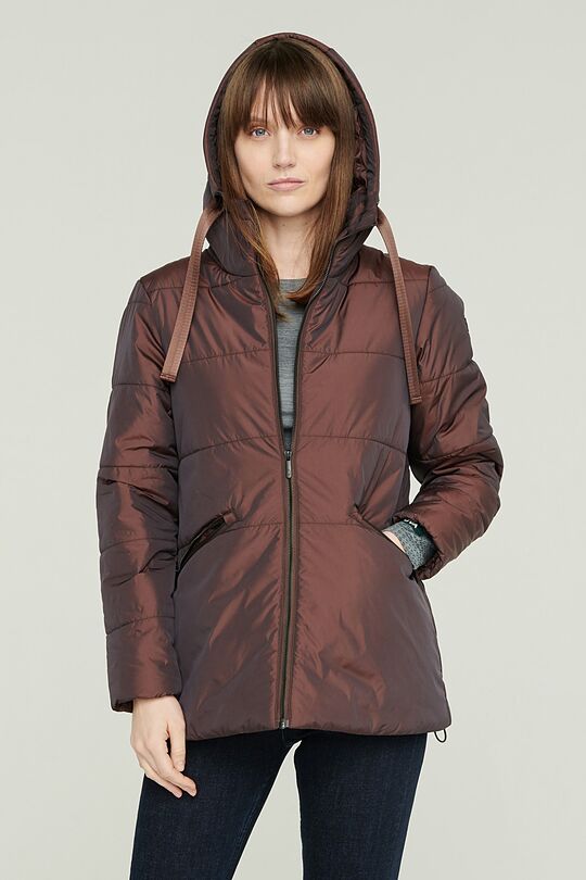 Warm Jacket with THINSULATE thermal insulation 4 | BROWN/BORDEAUX | Audimas