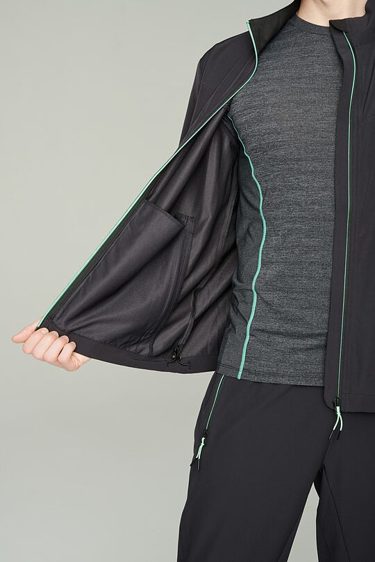 Light stretch fabric jacket 5 | BLACK | Audimas