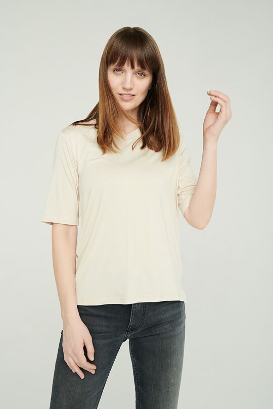 Lightweight soft t-shirt 1 | WHITE | Audimas