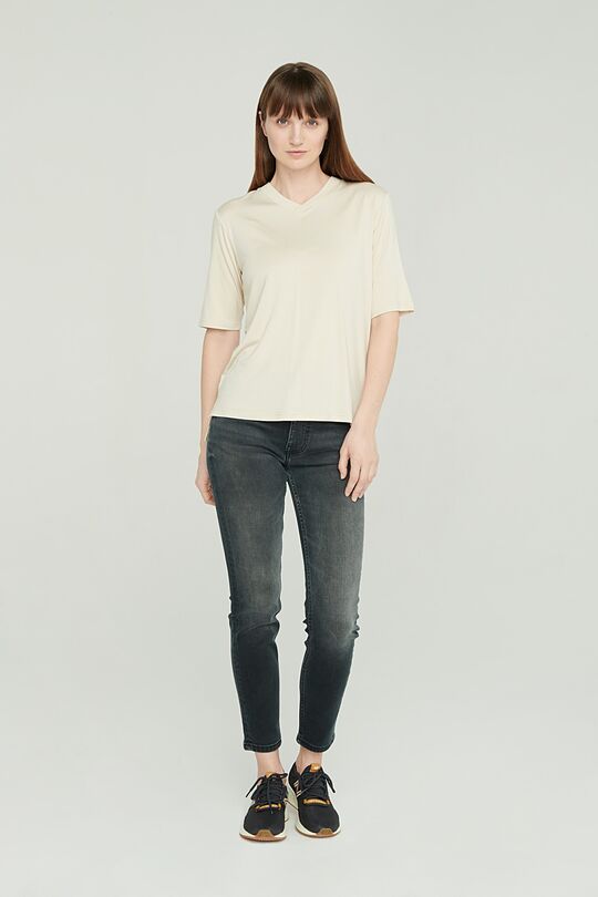 Lightweight soft t-shirt 4 | WHITE | Audimas