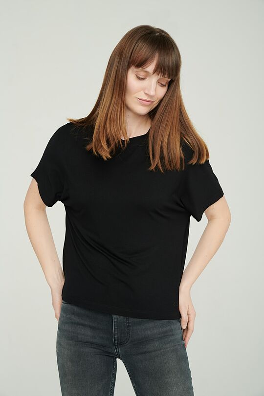 Lightweight soft t-shirt 1 | BLACK | Audimas