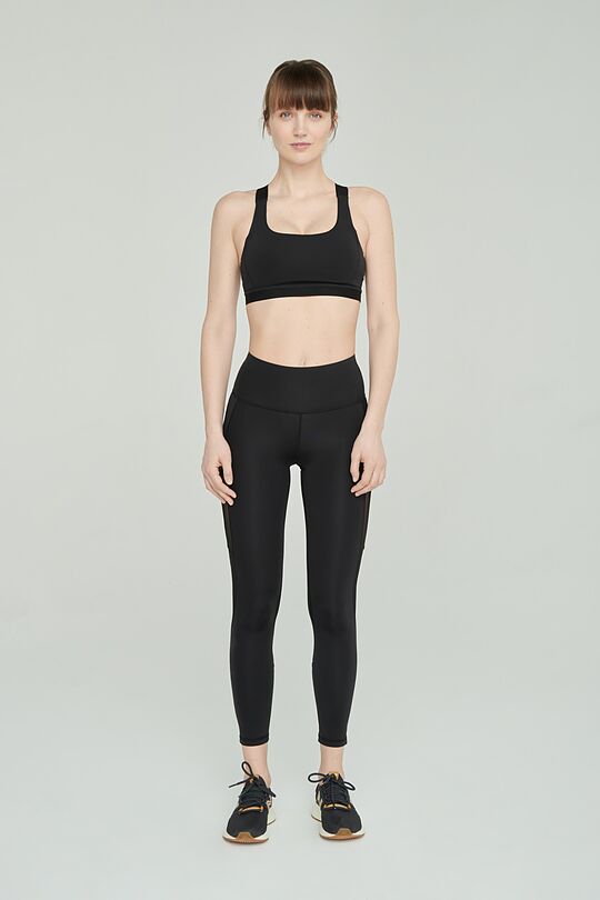 Functional mesh insert leggings 6 | BLACK | Audimas