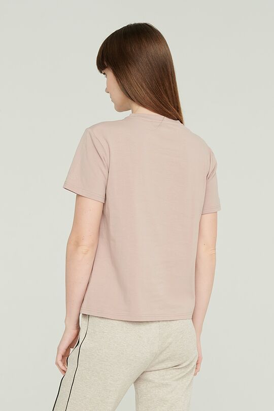 Stretch cotton t-shirt with print 2 | PURPLE | Audimas