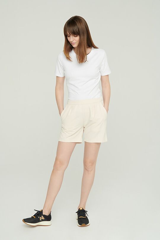 Light stretch fabric shorts 4 | WHITE | Audimas