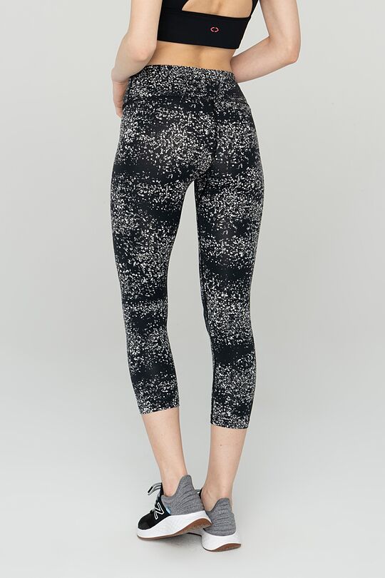 Printed functional 3/4 leggings 2 | BLACK | Audimas