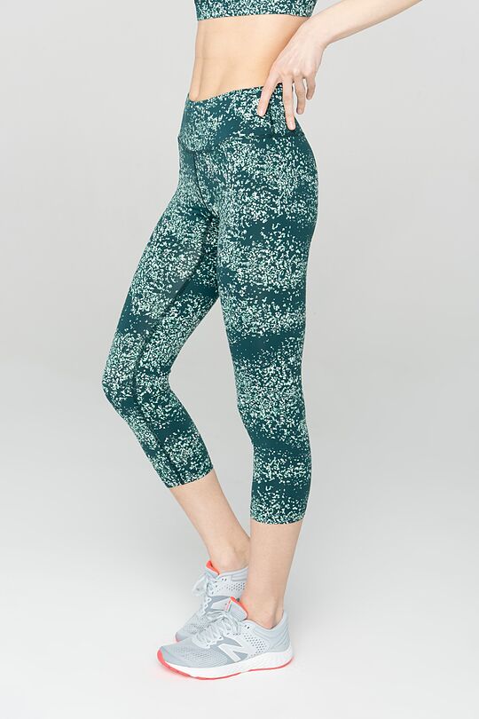 Printed functional 3/4 leggings 2 | BLUE | Audimas