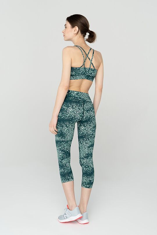 Printed functional 3/4 leggings 4 | BLUE | Audimas