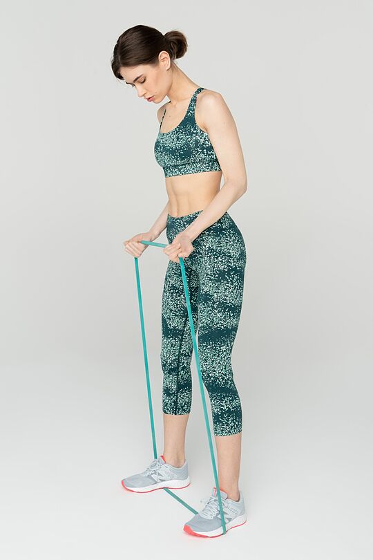 Printed functional 3/4 leggings 6 | BLUE | Audimas