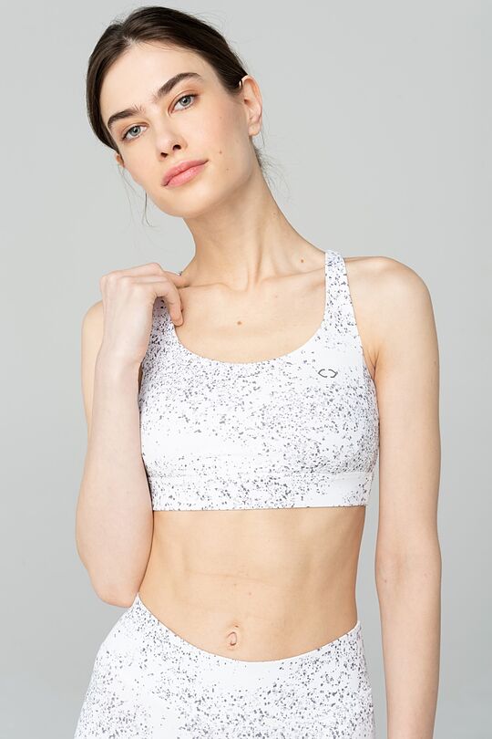 Printed functional sports bra 1 | WHITE | Audimas