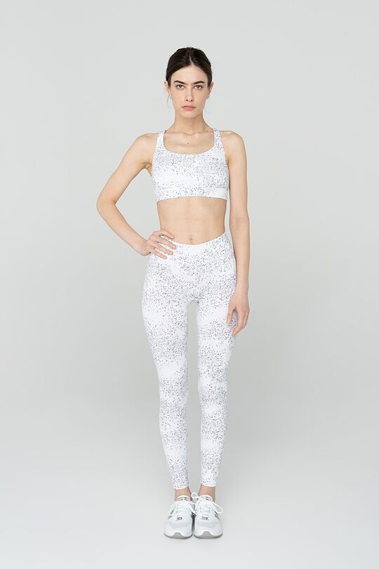 Printed functional sports bra 6 | WHITE | Audimas