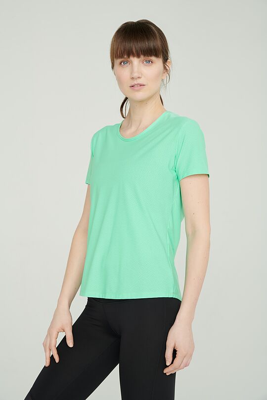 Lightweight functional t-shirt 4 | GREEN/ KHAKI / LIME GREEN | Audimas