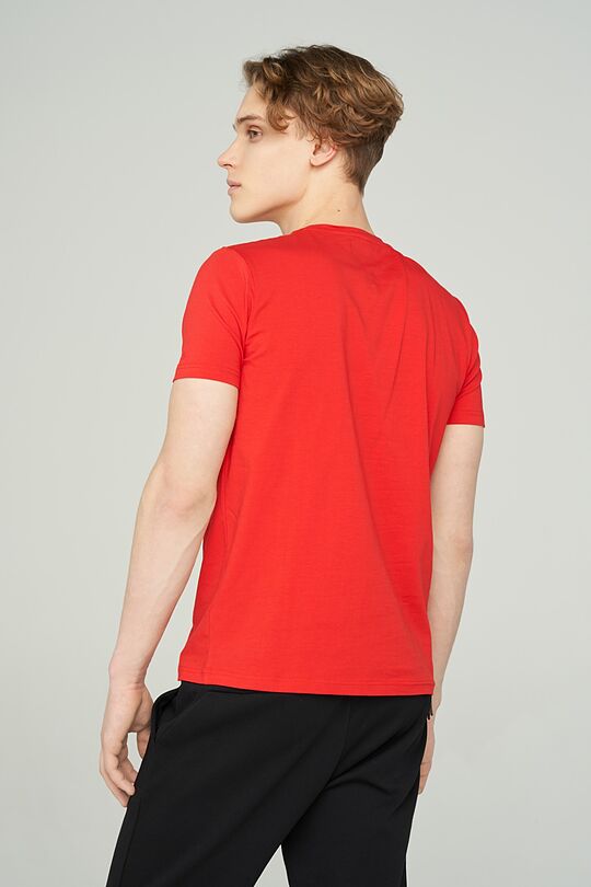 Stretch cotton t-shirt 2 | RED/PINK | Audimas