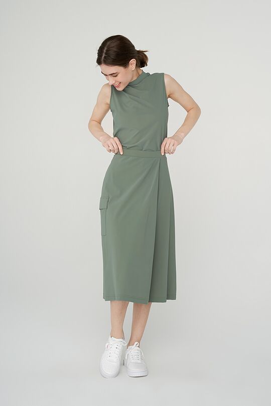 Lightweight SENSITIVE skirt 1 | GREEN/ KHAKI / LIME GREEN | Audimas