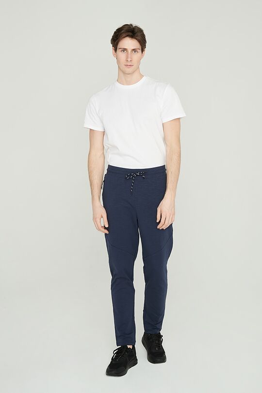 Cotton tapered fit sweatpants 6 | BLUE | Audimas