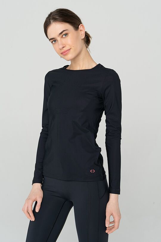 Long sleeve SENSITIVE top 1 | BLACK | Audimas