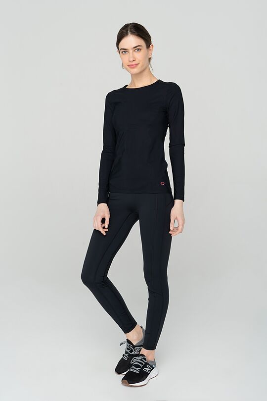 Long sleeve SENSITIVE top 4 | BLACK | Audimas
