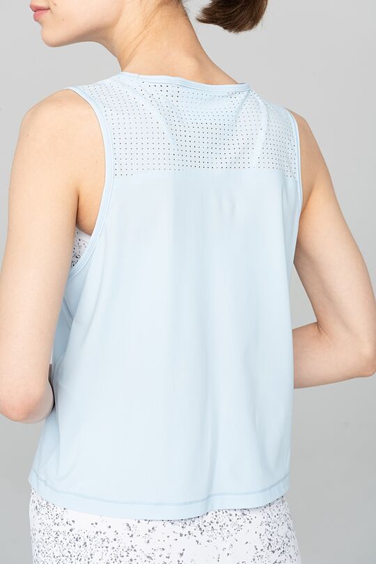 Crop SENSITIVE tank top 2 | BLUE | Audimas