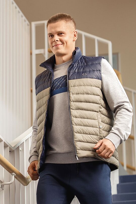 Light down vest 10 | GREY/MELANGE | Audimas