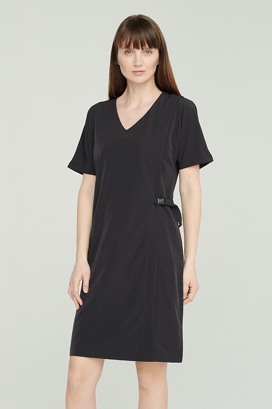 Light stretch fabric dress 1 | BLACK | Audimas