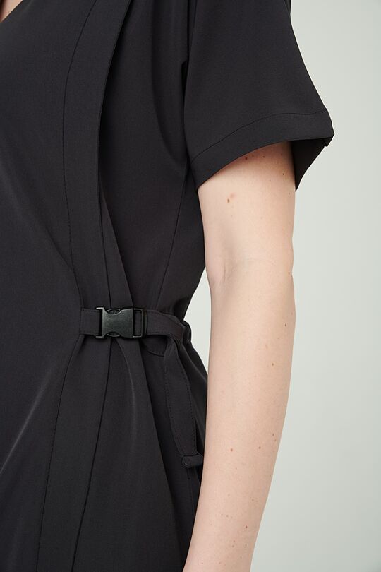 Light stretch fabric dress 4 | BLACK | Audimas