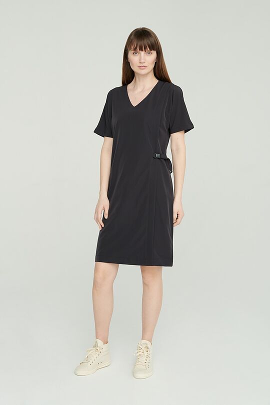 Light stretch fabric dress 6 | BLACK | Audimas