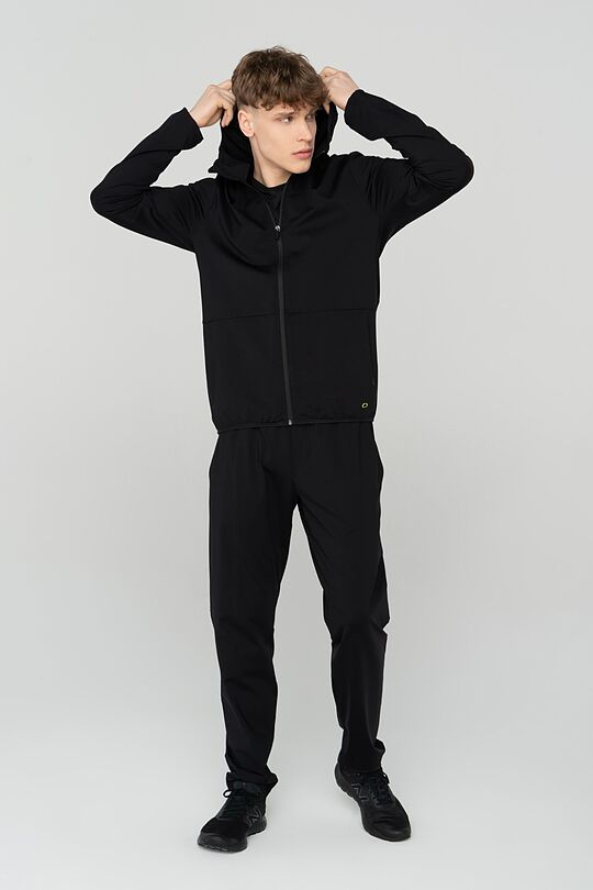 Functional zip-through hoodie 5 | BLACK | Audimas