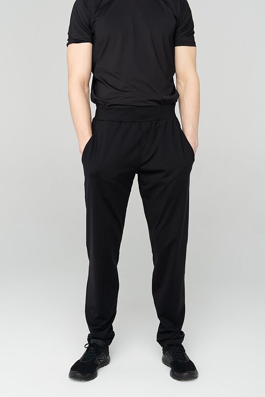 Functional tapered fit sweatpants 1 | BLACK | Audimas