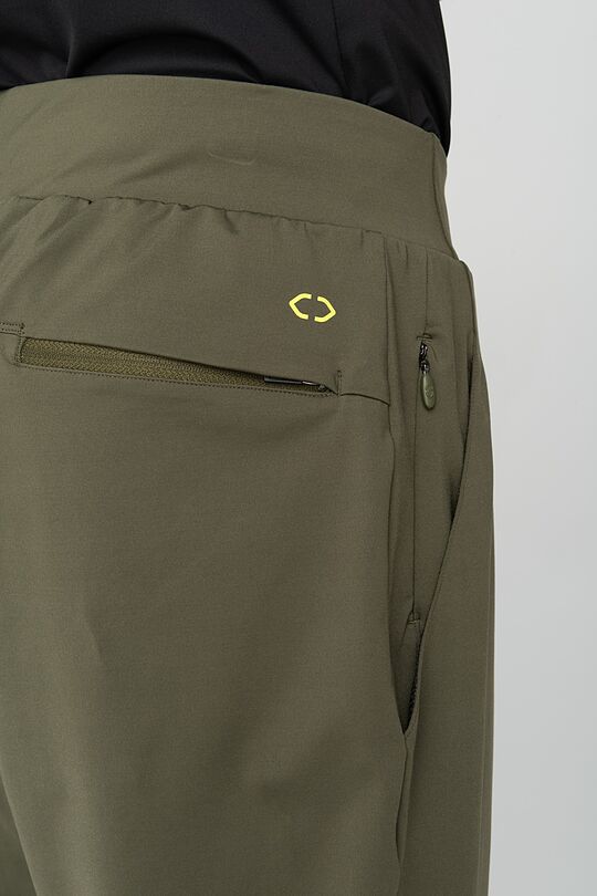 Functional tapered fit sweatpants 3 | GREEN/ KHAKI / LIME GREEN | Audimas