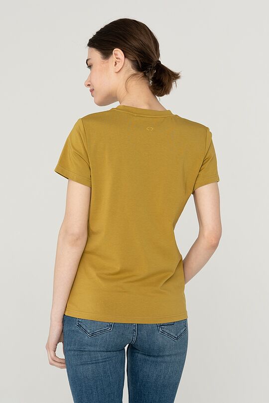 Soft touch modal t-shirt 2 | GREEN/ KHAKI / LIME GREEN | Audimas