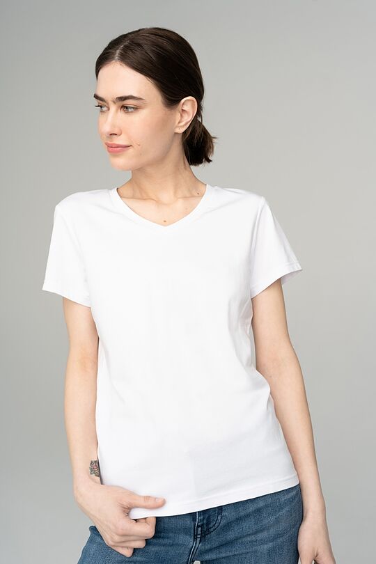 Soft touch modal t-shirt 1 | WHITE | Audimas