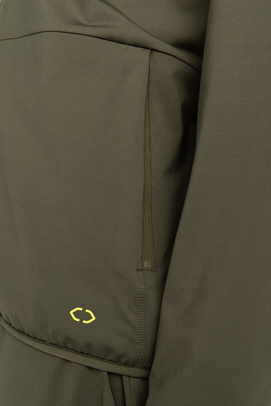 Functional zip-through hoodie 3 | GREEN/ KHAKI / LIME GREEN | Audimas