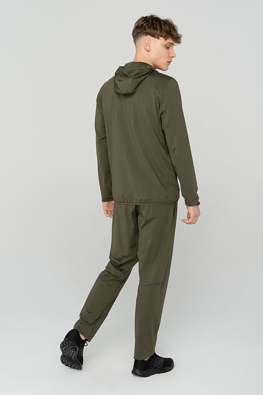 Functional zip-through hoodie 5 | GREEN/ KHAKI / LIME GREEN | Audimas