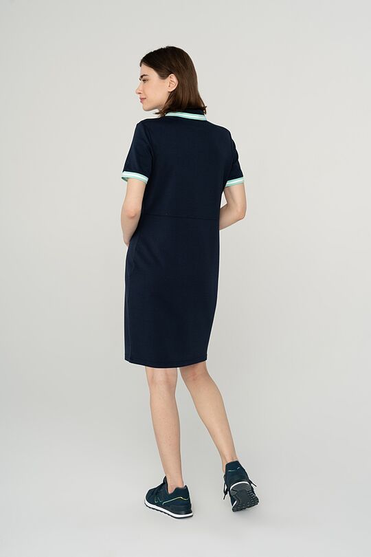 Soft touch modal polo dress 2 | BLUE | Audimas