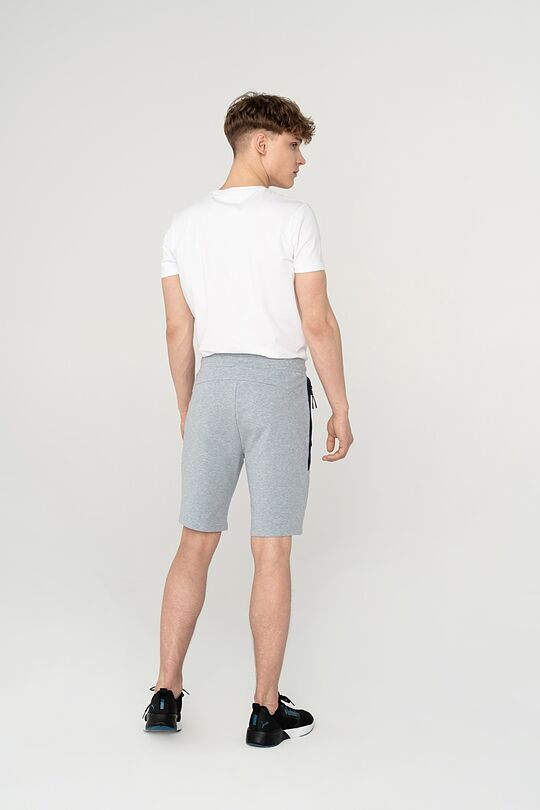 Stretch cotton shorts 3 | GREY/MELANGE | Audimas
