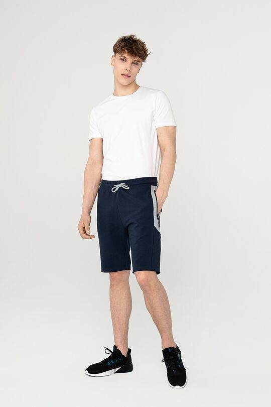 Stretch cotton shorts 4 | BLUE | Audimas