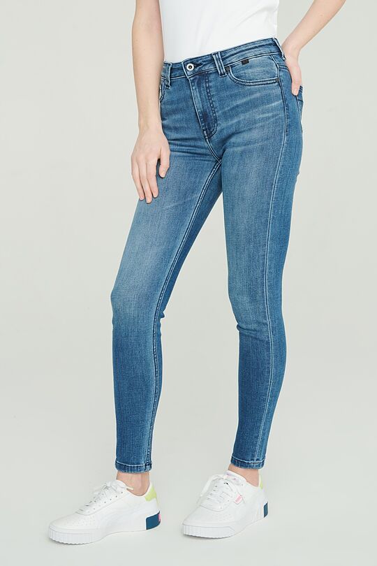 Skinny fit stretch denim pants 2 | BLUE | Audimas