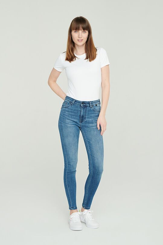 Skinny fit stretch denim pants 1 | BLUE | Audimas