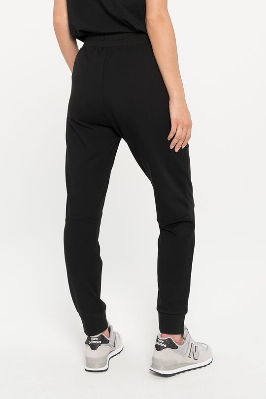 Stretch cotton slim fit sweatpants 2 | BLACK | Audimas