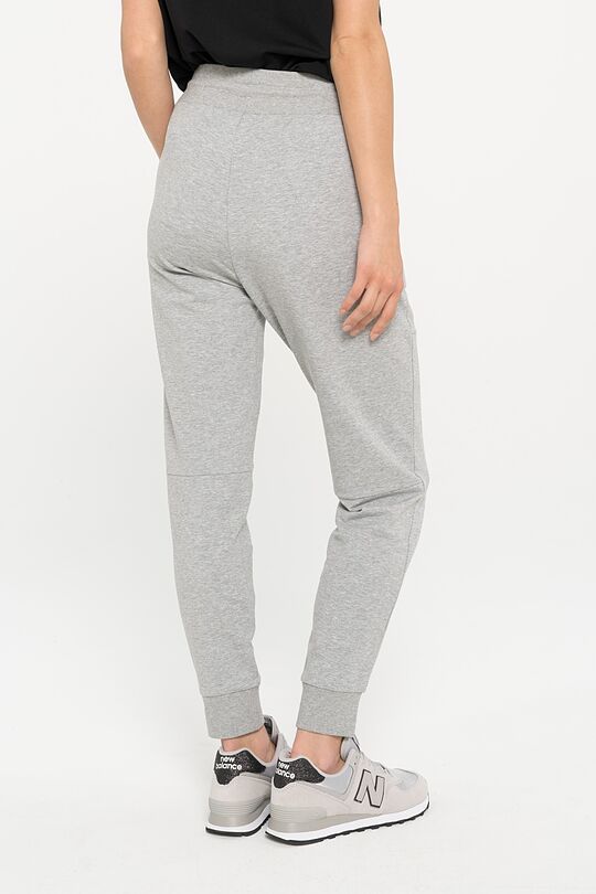 Stretch cotton slim fit sweatpants 5 | GREY/MELANGE | Audimas