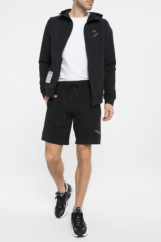 Stretch cotton shorts 6 | BLACK | Audimas