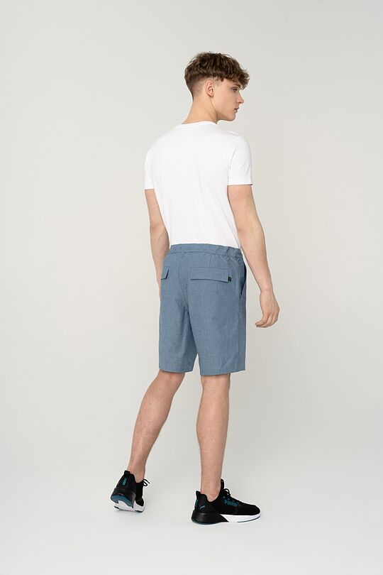 Cotton lightweight fabric shorts 2 | BLUE | Audimas