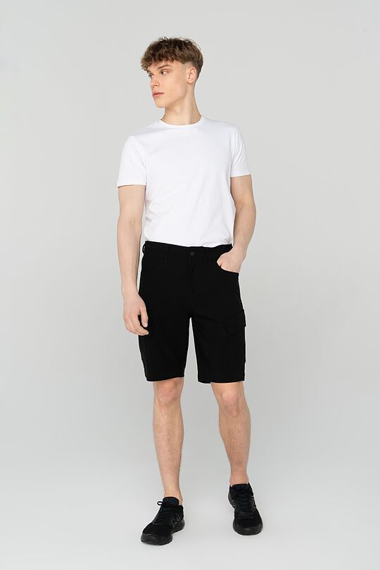 Stretch fabric shorts 1 | BLACK | Audimas