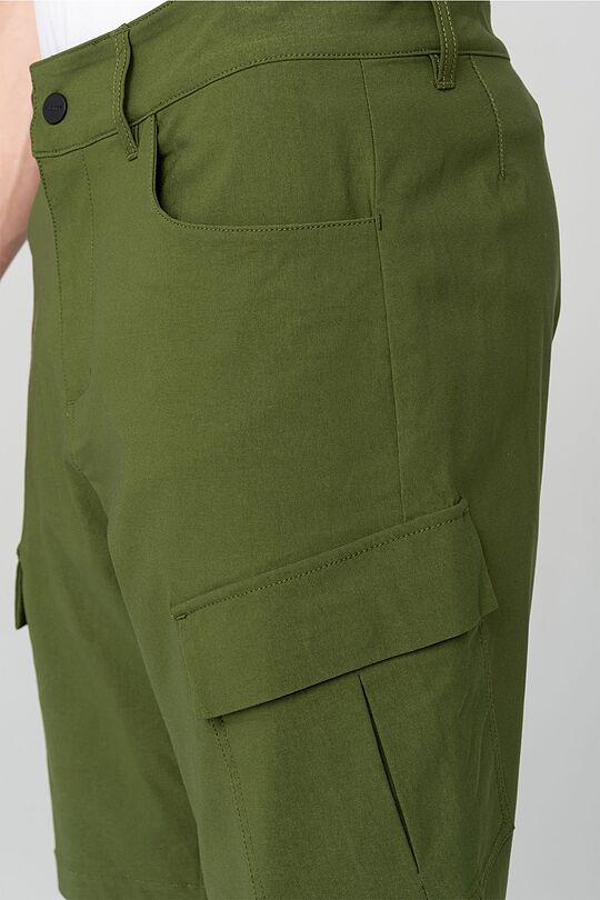 Stretch fabric shorts 3 | GREEN/ KHAKI / LIME GREEN | Audimas