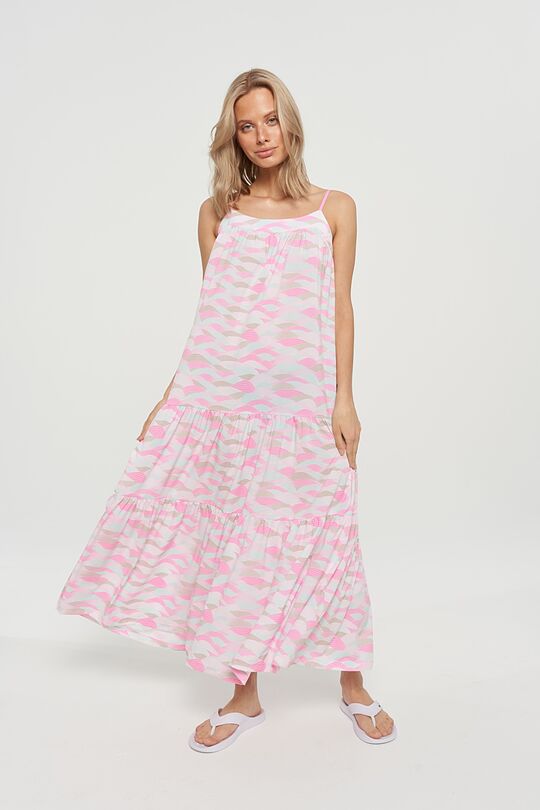 Light woven printed dress 1 | PINK | Audimas