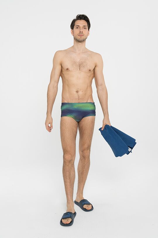 Swim trunks 3 | GREEN/ KHAKI / LIME GREEN | Audimas