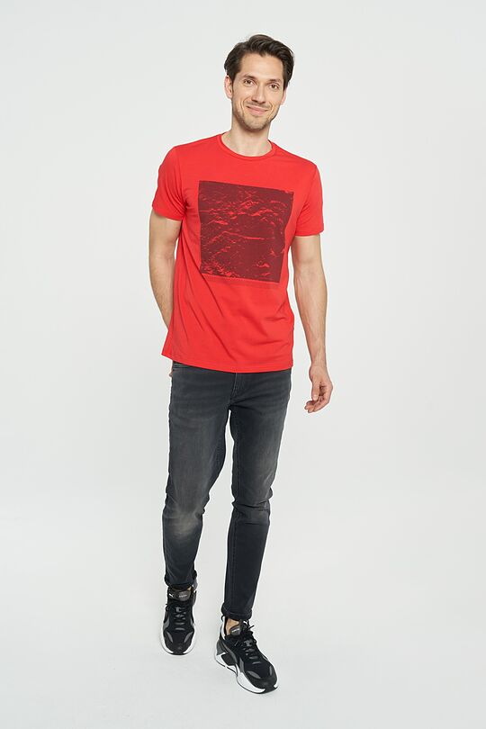 Soft touch modal tee 3 | RED/PINK | Audimas