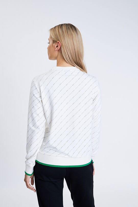 Stretch cotton sweatshirt with print 2 | WHITE | Audimas