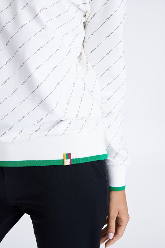 Stretch cotton sweatshirt with print 3 | BALTA1 | Audimas