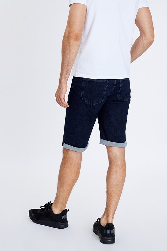 Regular fit stretch denim shorts 5 | BLUE | Audimas