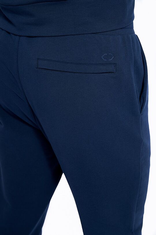 Stretch cotton regular fit sweatpants 5 | BLUE | Audimas